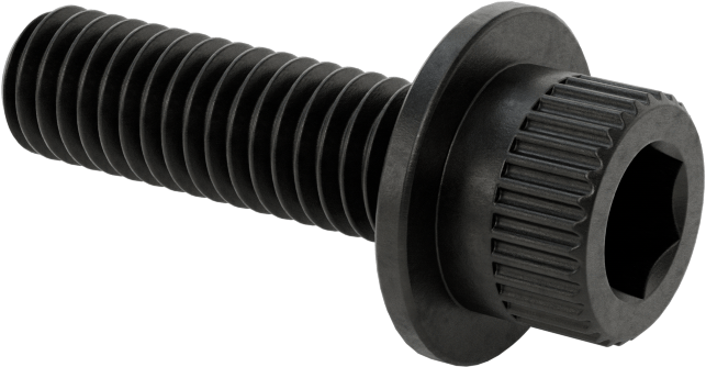 Flanşlı Soket Başlı Vida, 3/8"-16 Diş Boyutu, 1-1/4" Uzunluk