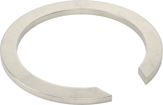 Tek Turlu Spiral Dış Tutma Halkası, 28 mm Dış Çap için, 18-8 Paslanmaz Çelik