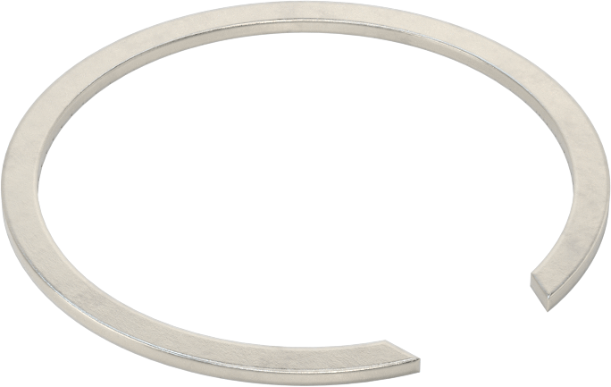 Tek Turlu Spiral Dış Tutma Halkası, 100 mm dış çap için, 18-8 Paslanmaz Çelik