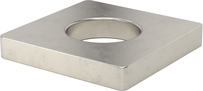 Yüksek Korozyon Dirençli 316 Paslanmaz Çelik Kare Pul, 3/8" Vida Boyutu için, 0.406" ID, 0,813 inç Genişlik