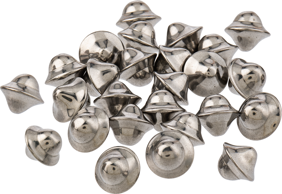 Çelik için Uzun Ömürlü Tamburlu Aşındırma Malzemesi, SS&Sert Metaller, Bilyalı Konik, 5 lbs., 3/16" Uzunluk, 3/16" Genişlik