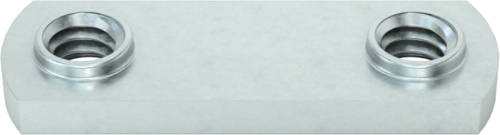 Düşük Profilli Dar Tabanlı Çift Kaynaklı Somunlar, 1/4"-20 Diş Boyutu, 1-1/2" Taban Uzunluğu