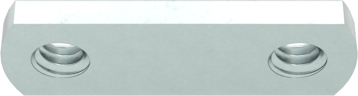 Düşük Profilli Dar Tabanlı Çift Kaynaklı Somunlar, 1/4"-20 Diş Boyutu, 1-1/2" Taban Uzunluğu