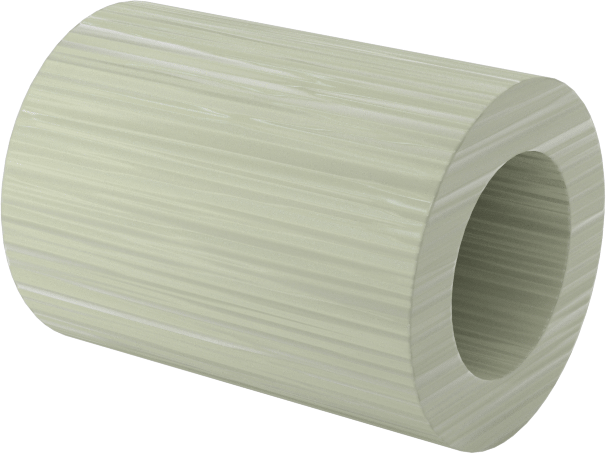 Elektrik Yalıtımlı Dişsiz Ara Parça, G-10/FR4 Garolit, 3/16" OD, 1/4" Uzunluk