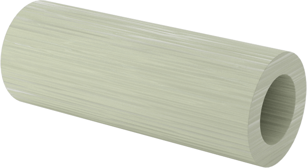 Elektrik Yalıtımlı Dişsiz Ara Parça, G-10/FR4 Garolit, 3/16" OD, 1/2" Uzunluk