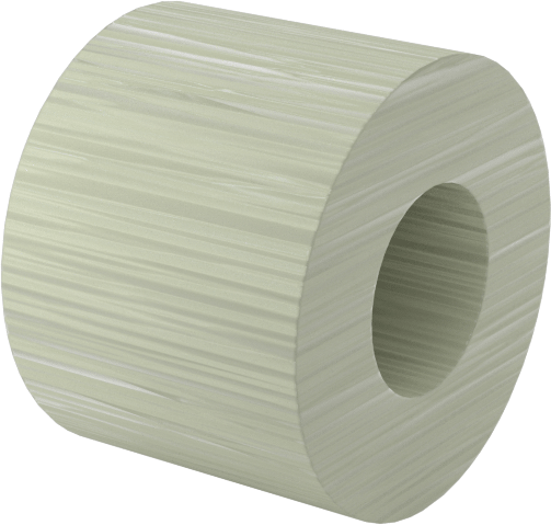 Elektrik Yalıtımlı Dişsiz Ara Parça, G-10/FR4 Garolit, 1/4" OD, 3/16" Uzunluk, 4 Numaralı Vida için