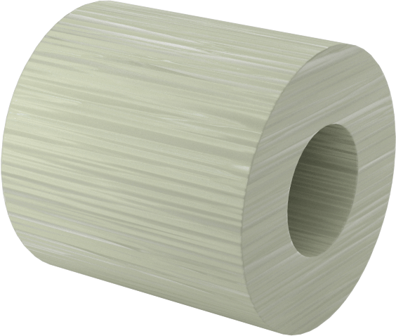 Elektrik Yalıtımlı Dişsiz Ara Parça, G-10/FR4 Garolit, 1/4" OD, 1/4" Uzunluk, 4 Numaralı Vida için