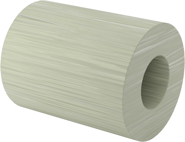 Elektrik Yalıtımlı Dişsiz Ara Parça, G-10/FR4 Garolit, 1/4" OD, 5/16" Uzunluk, 4 Numaralı Vida için