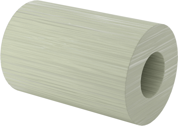 Elektrik Yalıtımlı Dişsiz Ara Parça, G-10/FR4 Garolit, 1/4" OD, 3/8" Uzunluk, 4 Numaralı Vida için
