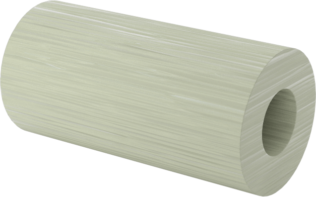 Elektrik Yalıtımlı Dişsiz Ara Parça, G-10/FR4 Garolit, 1/4" OD, 1/2" Uzunluk, 4 Numaralı Vida için