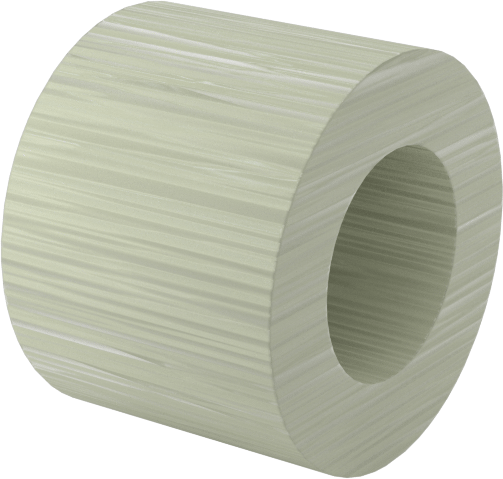 Elektrik Yalıtımlı Dişsiz Ara Parça, G-10/FR4 Garolit, 1/4" OD, 3/16" Uzunluk, 6 Numaralı Vida için