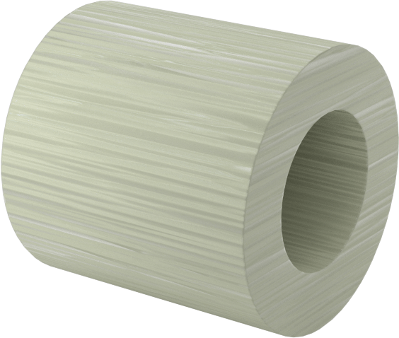 Elektrik Yalıtımlı Dişsiz Ara Parça, G-10/FR4 Garolit, 1/4" OD, 1/4" Uzunluk, 6 Numaralı Vida için