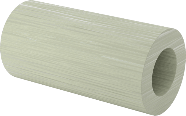 Elektrik Yalıtımlı Dişsiz Ara Parça, G-10/FR4 Garolit, 1/4" OD, 1/2" Uzunluk, 6 Numaralı Vida için