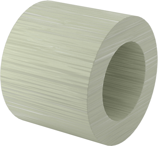 Elektrik Yalıtımlı Dişsiz Ara Parça, G-10/FR4 Garolit, 5/16" OD, 1/4" Uzunluk