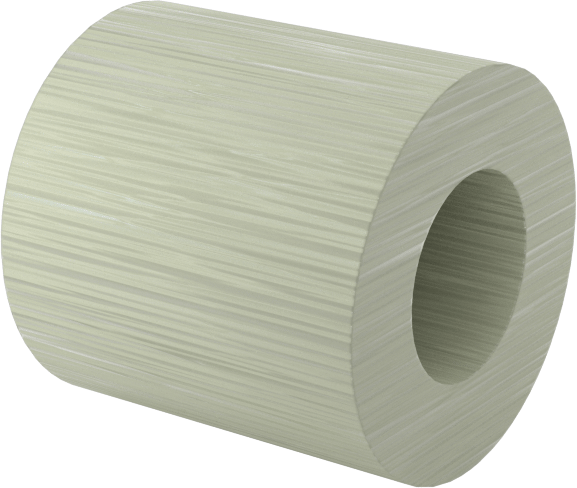 Elektrik Yalıtımlı Dişsiz Ara Parça, G-10/FR4 Garolit, 3/8" OD, 3/8" Uzunluk