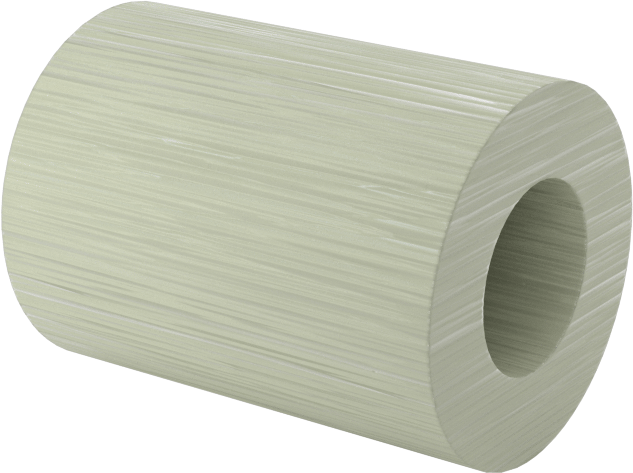 Elektrik Yalıtımlı Dişsiz Ara Parça, G-10/FR4 Garolit, 3/8" OD, 1/2" Uzunluk