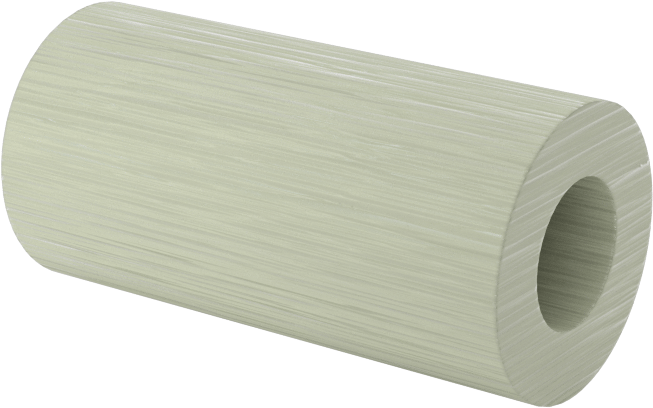 Elektrik Yalıtımlı Dişsiz Ara Parça, G-10/FR4 Garolit, 3/8" OD, 3/4" Uzunluk