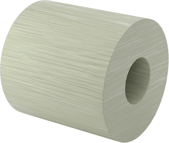 Elektrik Yalıtımlı Dişsiz Ara Parça, G-10/FR4 Garolit, 1/2" OD, 1/2" Uzunluk, 10 Numaralı Vida için