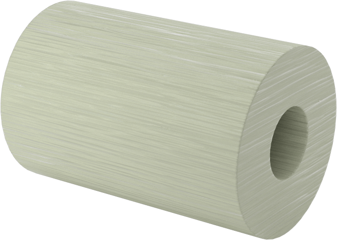 Elektrik Yalıtımlı Dişsiz Ara Parça, G-10/FR4 Garolit, 1/2" OD, 3/4" Uzunluk, 10 Numaralı Vida için