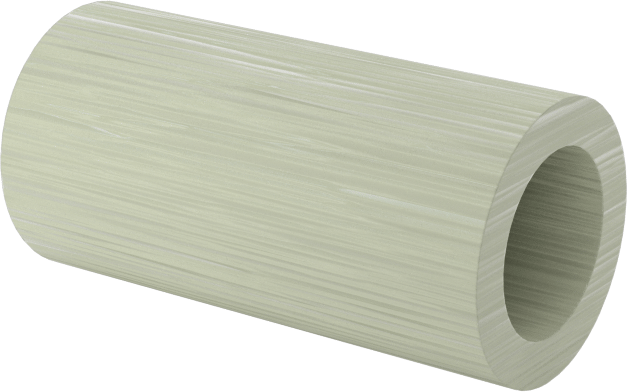 Elektrik Yalıtımlı Dişsiz Ara Parça, G-10/FR4 Garolit, 1/4" OD, 1/2" Uzunluk, 8 Numaralı Vida için