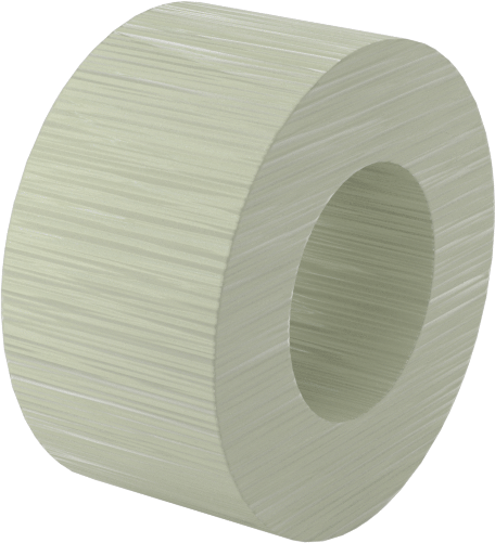 Elektrik Yalıtımlı Dişsiz Ara Parça, G-10/FR4 Garolit, 1/2" OD, 1/4" Uzunluk, 1/4" Vida için