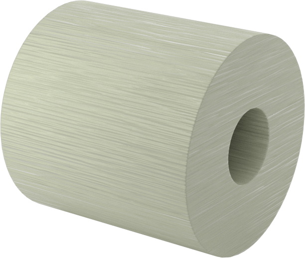 Elektrik Yalıtımlı Dişsiz Ara Parça, G-10/FR4 Garolit, 3/4" OD, 3/4" Uzunluk, 1/4" Vida için