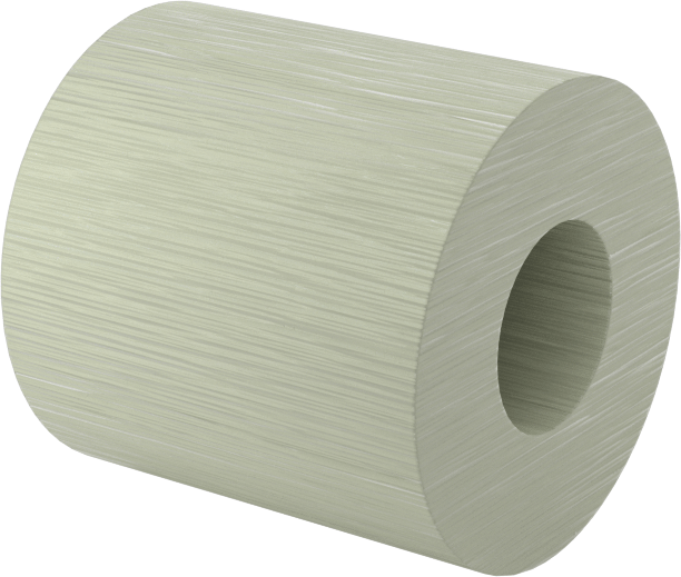 Elektrik Yalıtımlı Dişsiz Ara Parça, G-10/FR4 Garolit, 3/4" OD, 3/4" Uzunluk, 5/16" Vida için