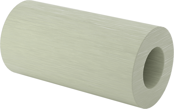 Elektrik Yalıtımlı Dişsiz Ara Parça, G-10/FR4 Garolit, 3/4" OD, 1-1/2" Uzunluk, 3/8" Vida