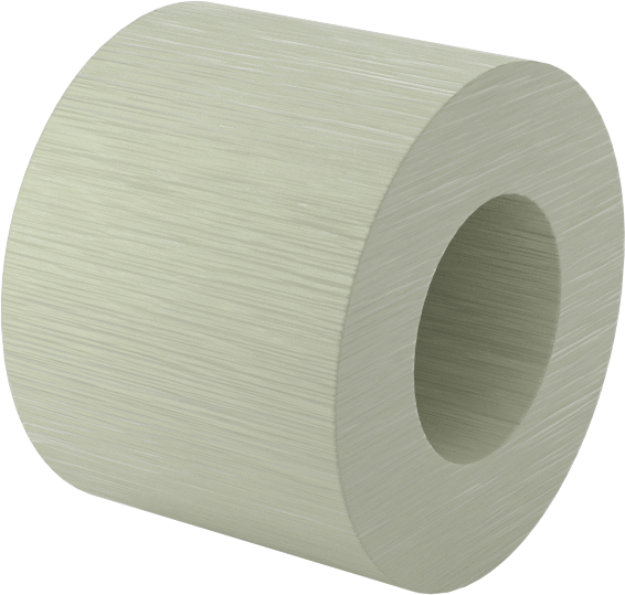 Elektrik Yalıtımlı Dişsiz Ara Parça, G-10/FR4 Garolit, 1" OD, 3/4" Uzunluk