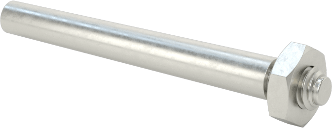 12L14 Karbon Çelik Dişli Konik Pim, 2 Numaralı Pim, 0,191" Geniş Uç Çapı, 1-1/2" Uzunluk