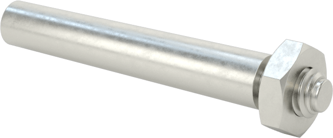 12L14 Karbon Çelik Dişli Konik Pim, 3 Numaralı Pim, 0,217" Büyük Uç Çapı, 1-1/4" Uzunluk