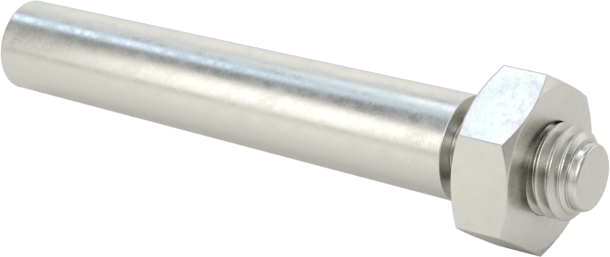 12L14 Karbon Çelik Dişli Konik Pim, 5 Numaralı Pim, 0,287" Büyük Uç Çapı, 1-1/2" Uzunluk