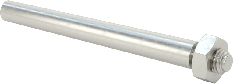 12L14 Karbon Çelik Dişli Konik Pim, 0,287" Büyük Uç Çapı, 2-1/2" Uzunluk