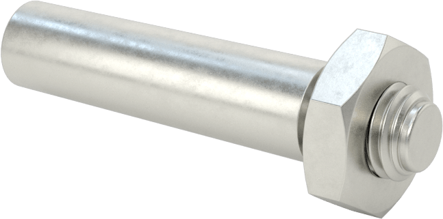 12L14 Karbon Çelik Dişli Konik Pim, 6 Numaralı Pim, 0,339" Geniş Uç Çapı, 1-1/4" Uzunluk