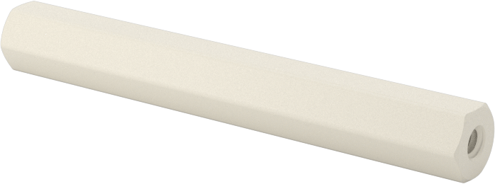 Naylon 6/6 Plastik Altıgen Ara Parça, 3/16" Altıgen, 1-1/2" Uzunluk, 2-56 Dişi Diş
