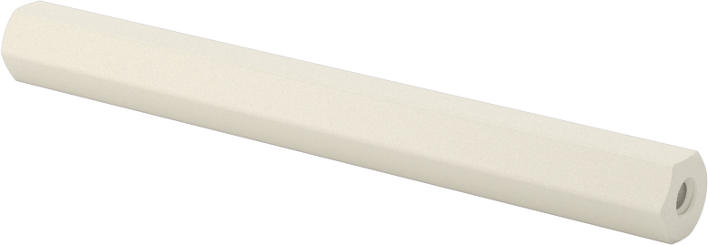Naylon 6/6 Plastik Altıgen Ara Parça, 1/4" Altıgen, 2-1/2" Uzunluk, 4-40 Dişi Diş