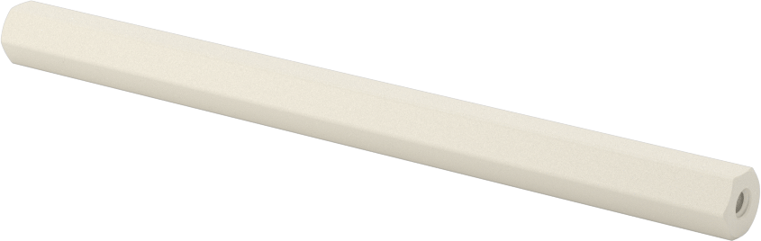 Naylon 6/6 Plastik Altıgen Ara Parça, 1/4" Altıgen, 3-1/2" Uzunluk, 4-40 Dişi Diş