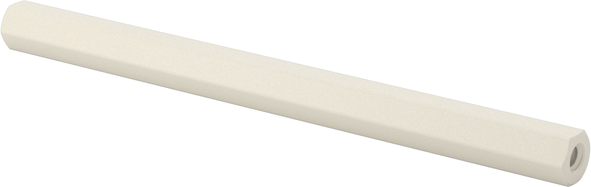Naylon 6/6 Plastik Altıgen Ara Parça, 1/4" Altıgen, 3-1/2" Uzunluk, 6-32 Dişi Diş