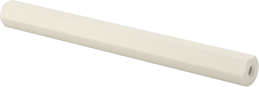 Naylon 6/6 Plastik Altıgen Ara Parça, 5/16" Altıgen, 3-1/2" Uzunluk, 6-32 Dişi Diş
