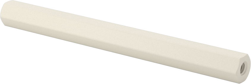 Naylon 6/6 Plastik Altıgen Ara Parça, 5/16" Altıgen, 3-1/2" Uzunluk, 8-32 Dişi Diş