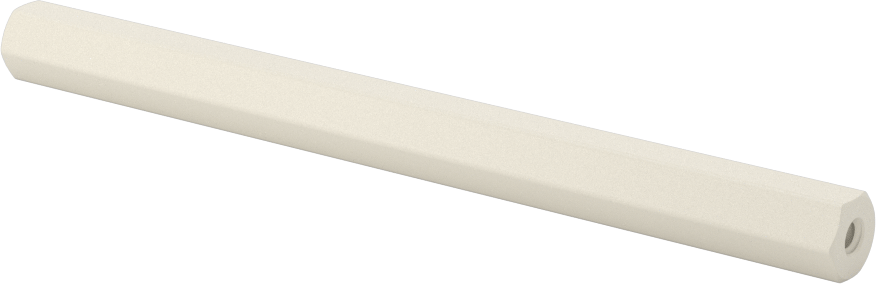 Naylon 6/6 Plastik Altıgen Ara Parça, 5/16" Altıgen, 4" Uzunluk, 6-32 Dişi Diş