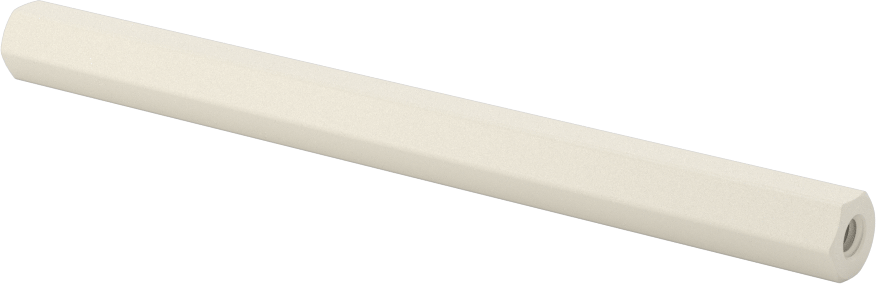 Naylon 6/6 Plastik Altıgen Ara Parça, 5/16" Altıgen, 4" Uzunluk, 8-32 Dişi Diş