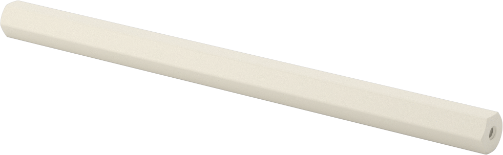 Naylon 6/6 Plastik Altıgen Ara Parça, 3/8" Altıgen, 6 inç Uzunluk, 6-32 Dişi Diş