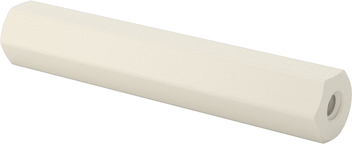 Naylon 6/6 Plastik Altıgen Ara Parça, 1/4" Altıgen, 1-1/2" Uzunluk, 4-40 Dişi Diş