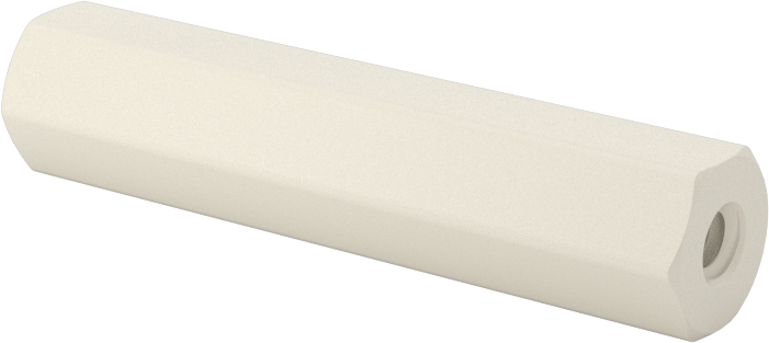 Naylon 6/6 Plastik Altıgen Ara Parça, 5/16" Altıgen, 1-1/2" Uzunluk, 6-32 Dişi Diş