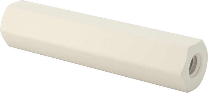 Naylon 6/6 Plastik Altıgen Ara Parça, 5/16" Altıgen, 1-1/2" Uzunluk, 8-32 Dişi Diş