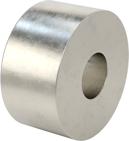 18-8 Paslanmaz Çelik Dişsiz Ara Parça, 1/4" OD, 1/8" Uzunluk, 2 Numaralı Vida Boyutu için