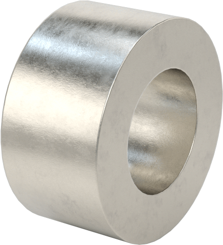 18-8 Paslanmaz Çelik Dişsiz Ara Parça, 1/4" OD, 1/8" Uzunluk, 6 numaralı vida boyutu için