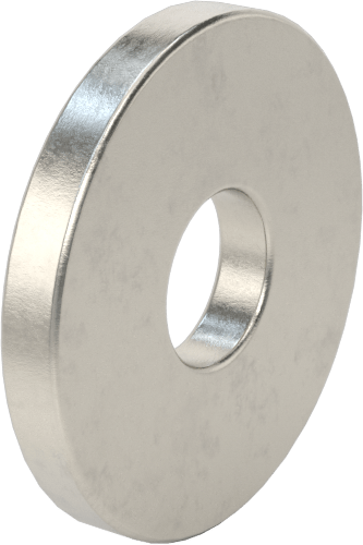 18-8 Paslanmaz Çelik Dişsiz Ara Parça, 1/2" OD, 1/16" Uzunluk, 8 numaralı vida boyutu için