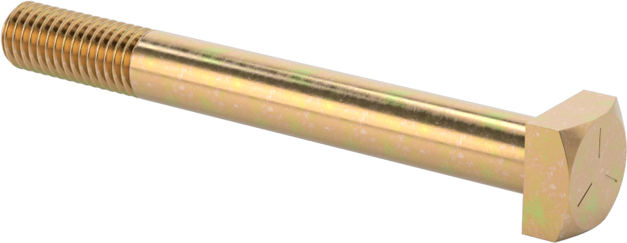 Orta Mukavemetli SAE Sınıf 5 Çelik Kare Başlı Vida, 1/2"-13 Diş Boyutu, 4-1/2" Uzunluk